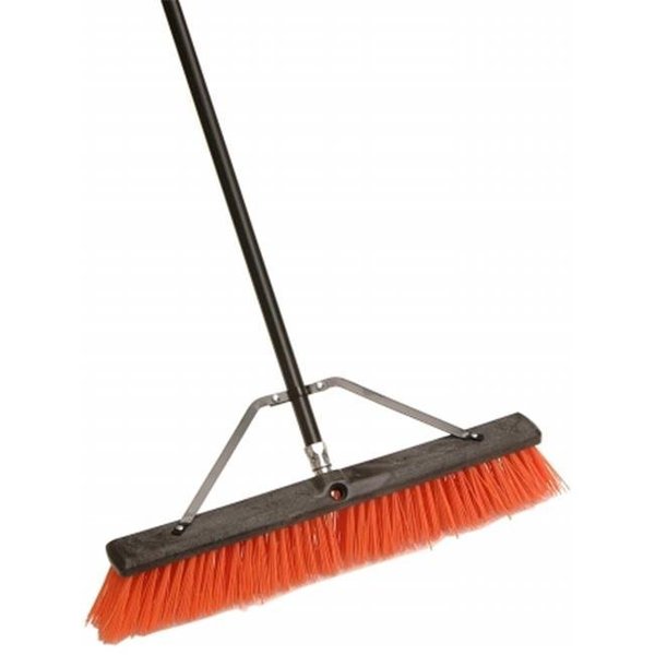 Homecare Products 24 in. Assembled Indoor & Outdoor Push Broom W-60 in. Met HO85667